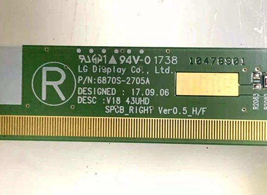 CU a 43 pollici dello schermo LC430DGJ-SLA1 12V del LG TV diplomato per i monitor